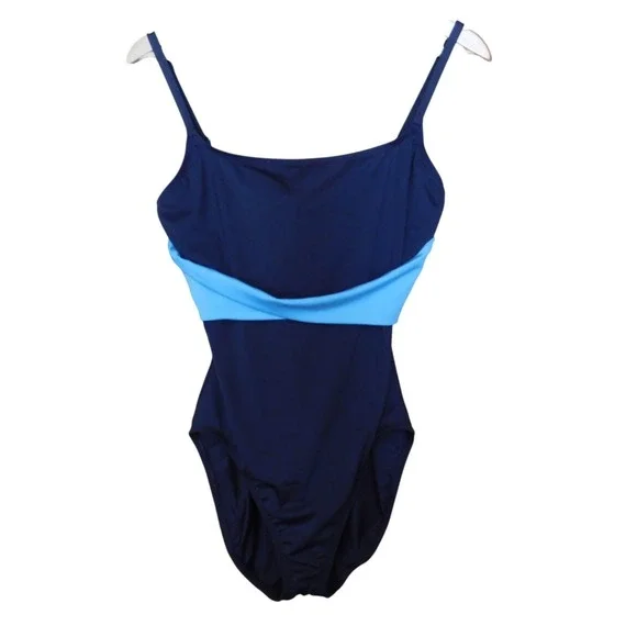 Anne Cole Womens Swimsuit Suddenly‎ Slim Tummy Control Underwire Size 12 Black