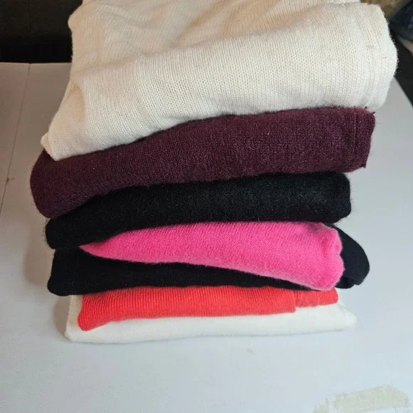 Lot of 7 Womens Cashmere Sweaters Flawed Crafting Upcycle