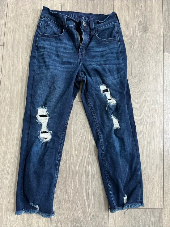 Dark Blue Distressed Women’s Jeans
