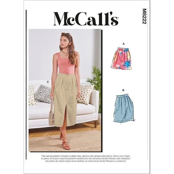 Simplicity Sewing Pattern M8222 High-Waisted Pencil Skirt Size 6-14‎