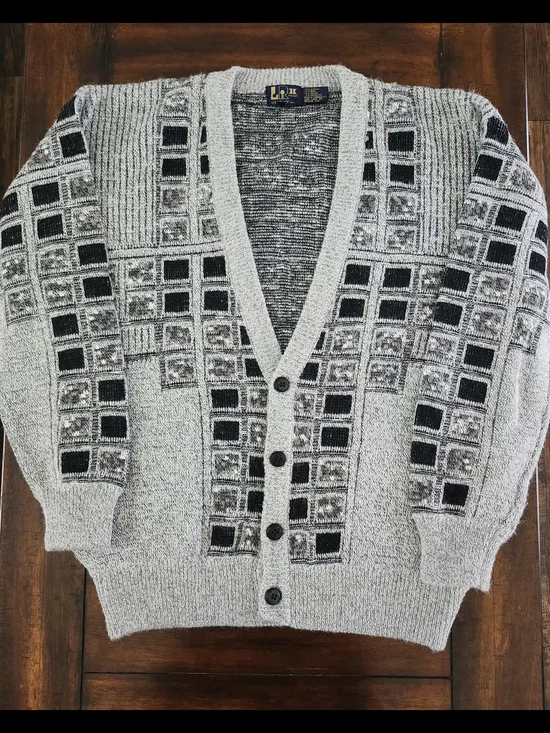 Eclectic Grandpa Vintage LR Cardigan Sweater
