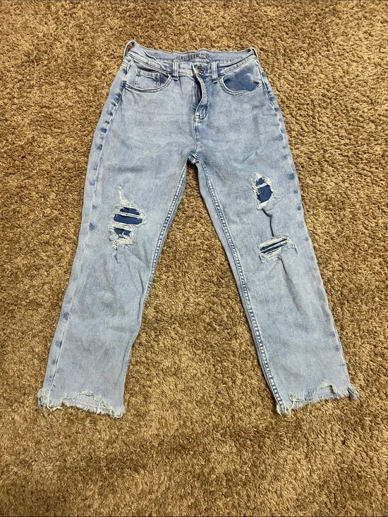 Light wash justice kids jeans size 18 (kids)
