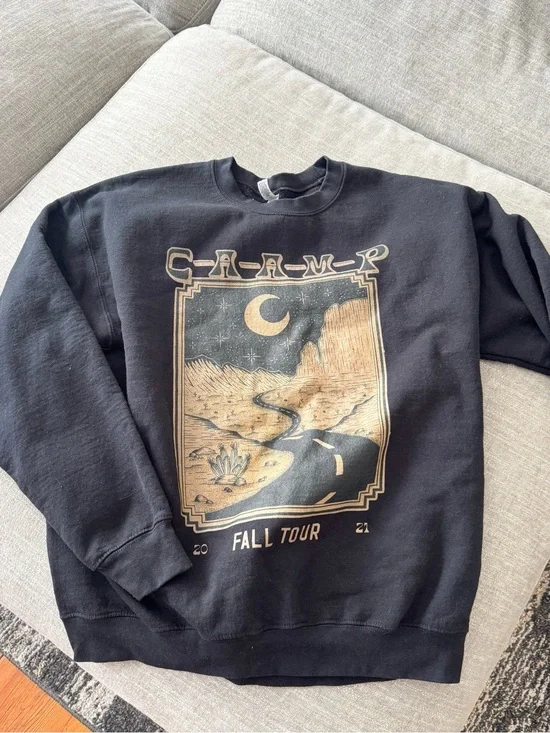 Black Caamp Fall Tour Graphic Crewneck Sweater