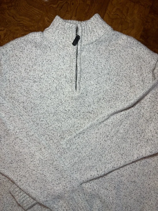 Heather Light Gray Knit Sweater