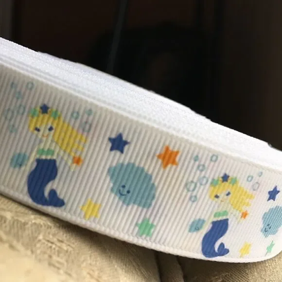 5/$24 grosgrain Ribbon 7/8” NEW 5 yards mermaid