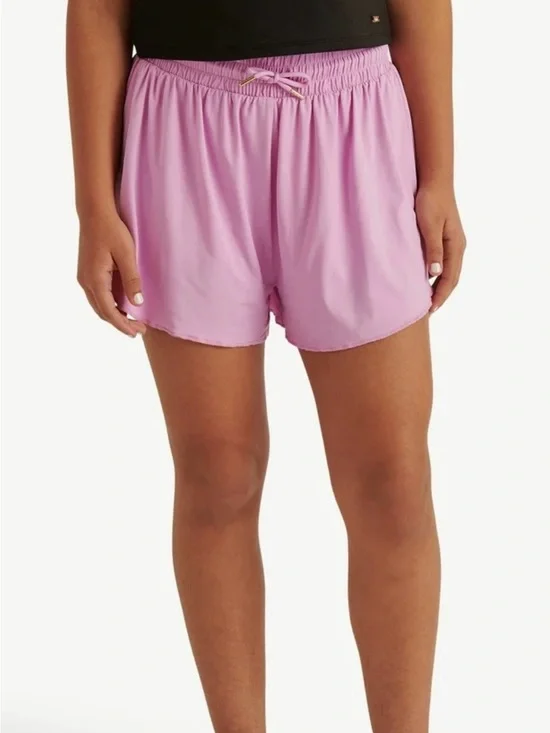 Justice Rose/Pink Girls' Active Shorts with Drawstring