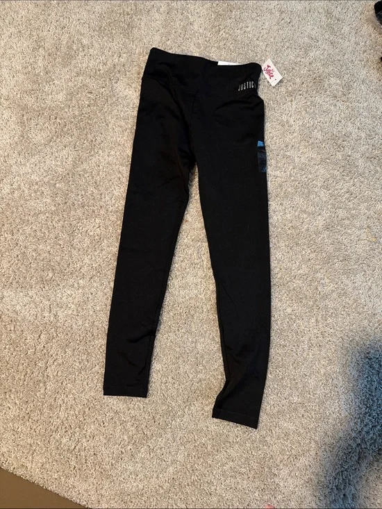 Justice Black Girls' Active Leggings