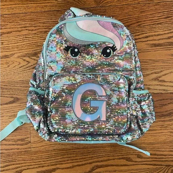 Justice Backpack Letter G