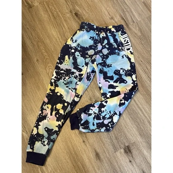 Girls Size 7/8 Justice Tie dye Joggers