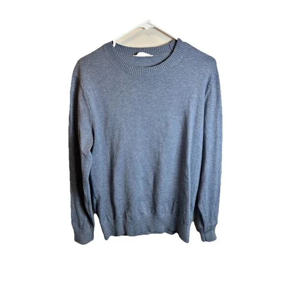 Set Of 2 Everlane Organic Cotton Blend Blue Green Sweaters Size M