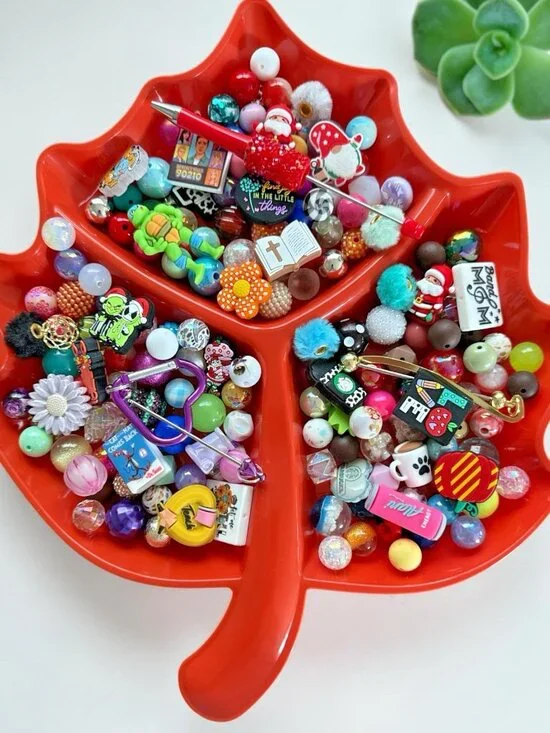 Beads-170+ Beads/Focals/Spacers/Beadables For DIY Pens,Keychains#1
