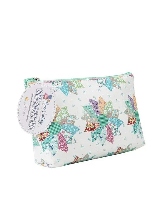 Bee Vintage Vinyl Zipper Pouch By Lori Holt Quilt Design