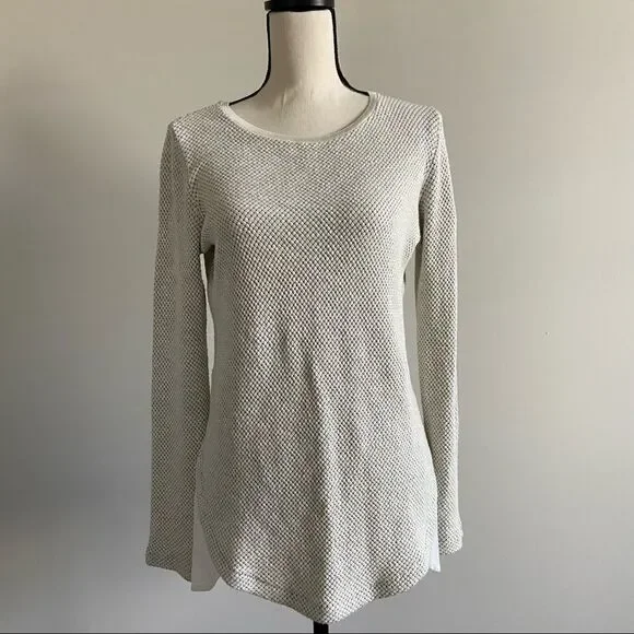 Zara Oatmeal Long Sleeve Top