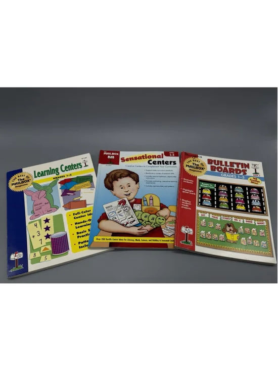 Lot of 3 The Mailbox Magazine Teacher Resource Books Centers Bulletin Boards 1-3