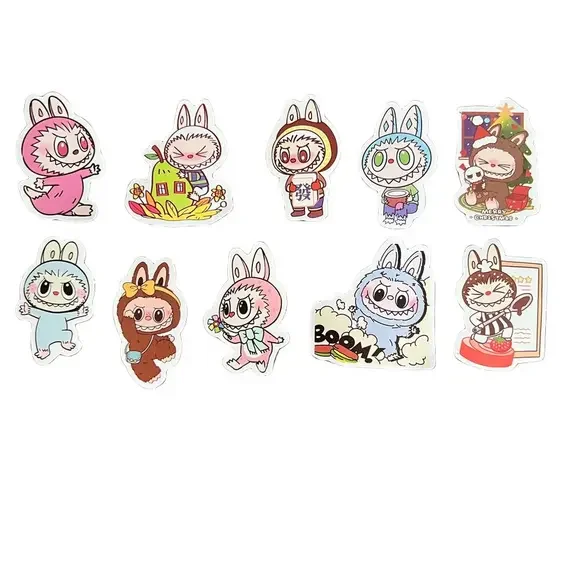 🍭6/$30 Set of 10 Little Monster Stickers - Perfect for a Labubu Lover