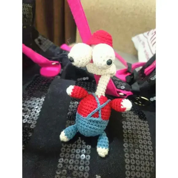 Handmade Amigurumi Crochet Character Doll Charm
