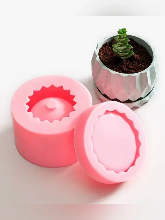 Silicone Mold for Planter & Dish Base Saucer Cement Resin NWOT
