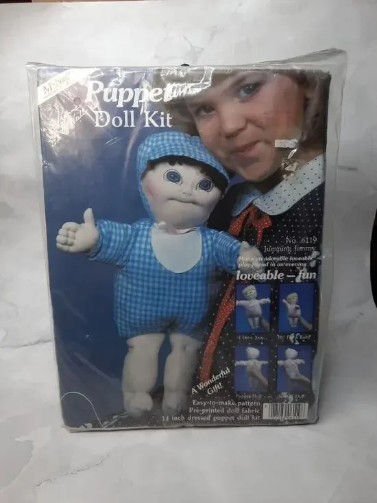 Vintage McNeill Needlework & Crafts Puppet Doll Kit No 6119 Jumping Jimmy 14