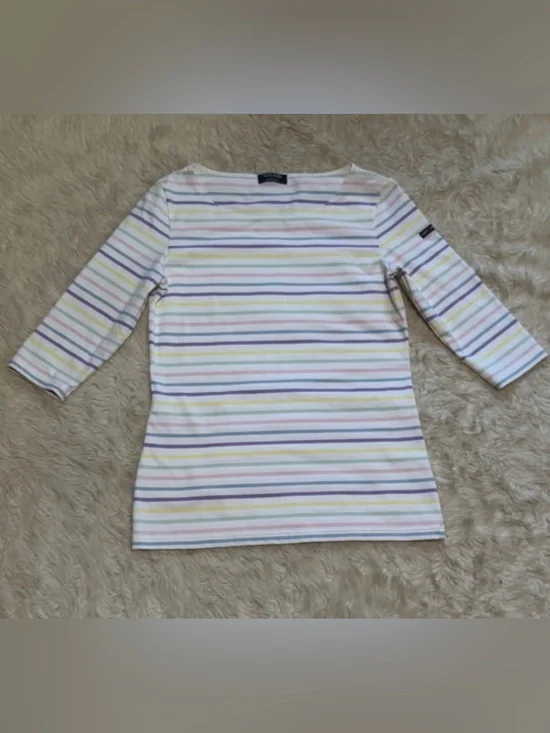 Saint James GARDE-COTE Multicolor Striped Anti-UV Top - Size 8