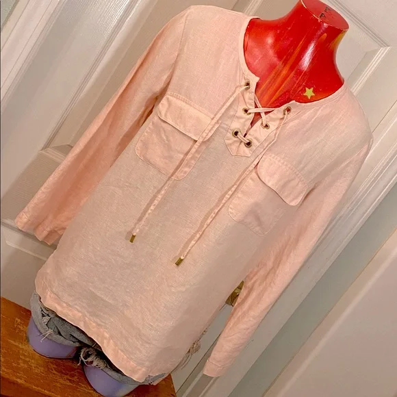 Ellen Tracy Soft Pink Top