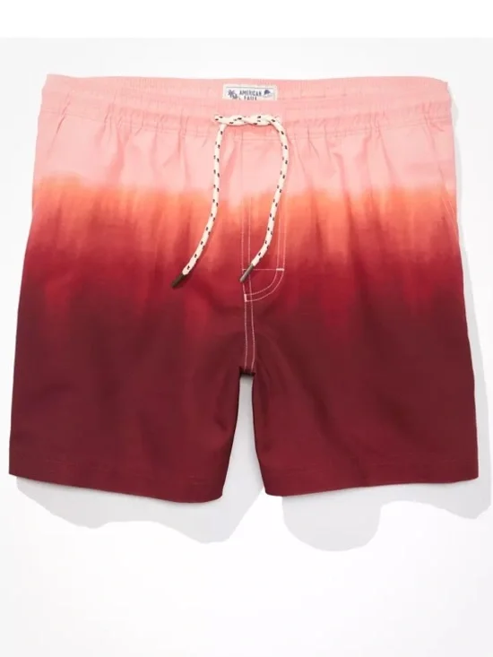 American Eagle 5.5” Dip Dye Swim Trunks Medium