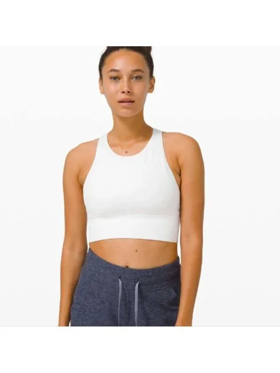 Lululemon Ebb to Train Bra *Medium Support, C/D Cup White
