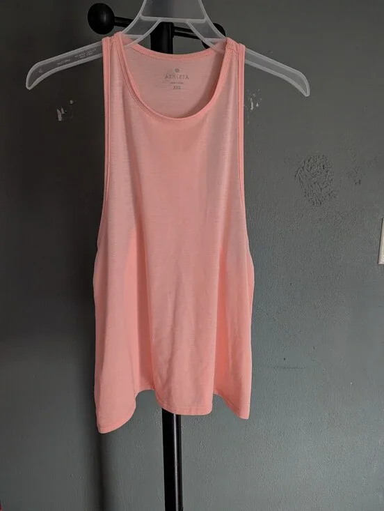 Athleta Soft Orange Scoop Neck Tank