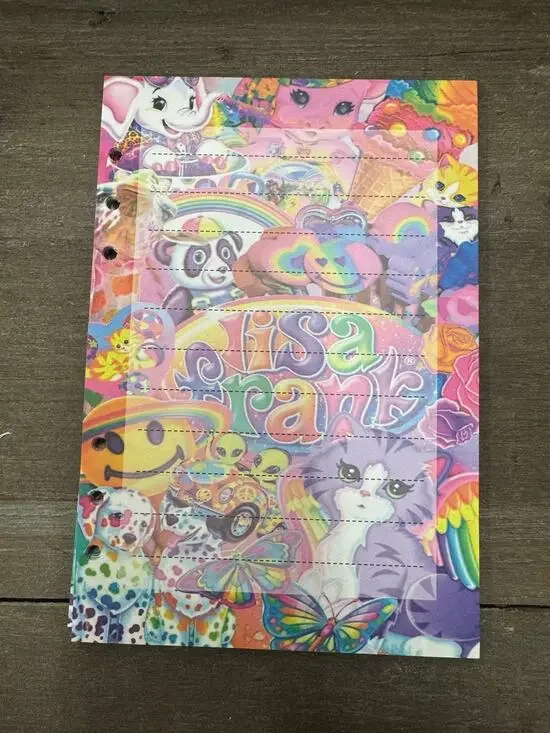 Lisa Frank Size A5 Refill Stationery Paper