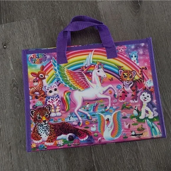 Lisa Frank 2016 Unicorn Trifold Folder School Binder Y2K Puzzles Coloring Book
