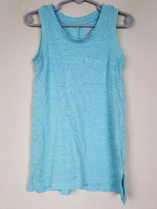 Small Blue Girls Boys Tank Top