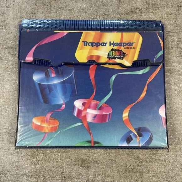 Trapper Keeper Notebook‎ Binder Designer Series 1992 Mead Retro Vintage 29100