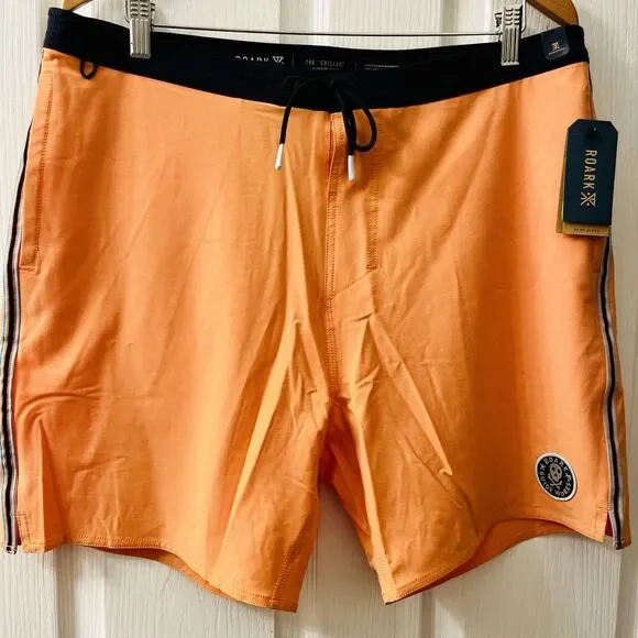 Roark Chiller Mixtape‎ 17” Boardshorts Orange Men's 36 Swim Trunks Shorts RB454