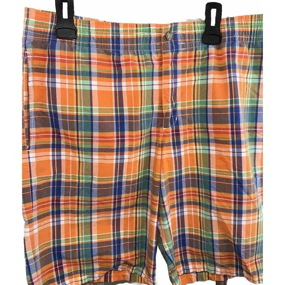 Polo Ralph Lauren Men’s Swim Trunks Board Shorts Plaid Madras Multicolor XL‎