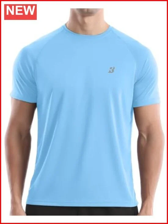 Men's UPF 50+ Rash Guard Shirt Quick Dry UV Sun Protection Swim Tee