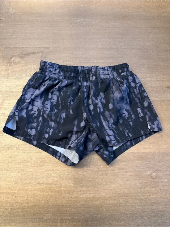 Old Navy Black and Blue Tie-Dye Kids Athletic Shorts