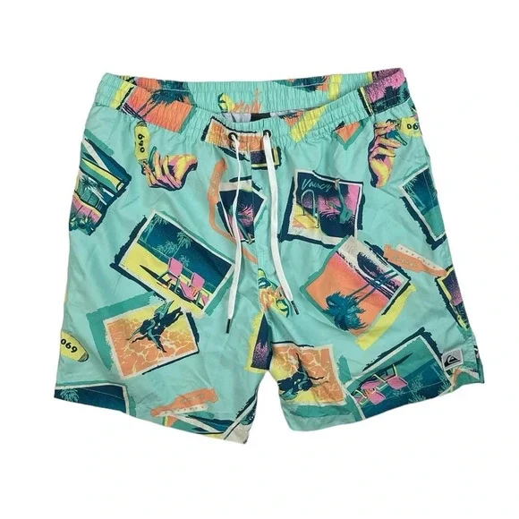 SH632 Men’s Quicksilver Surfing Brand Beach Resort Swim Trunks L