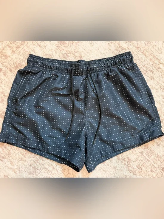 H&M Black Polka Dot Athletic Shorts