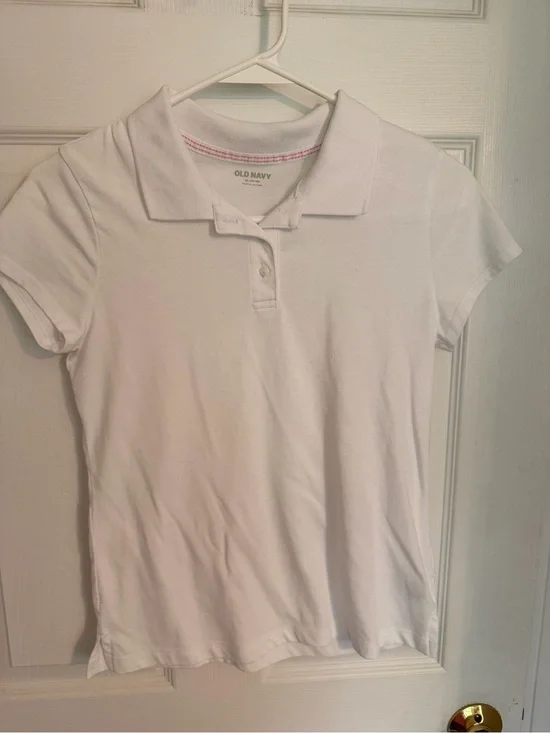 Old Navy White Girls Polo Shirt