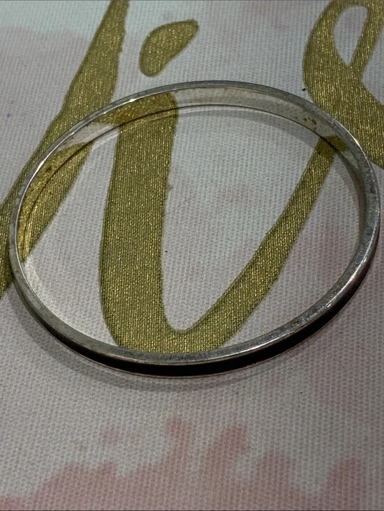 Elegant Silver Women's Bangle Bracelet