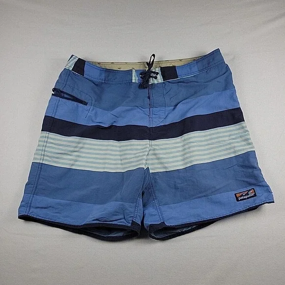 Patagonia Mens Wavefarer Board Shorts Sz‎ 40 Blue Unlined