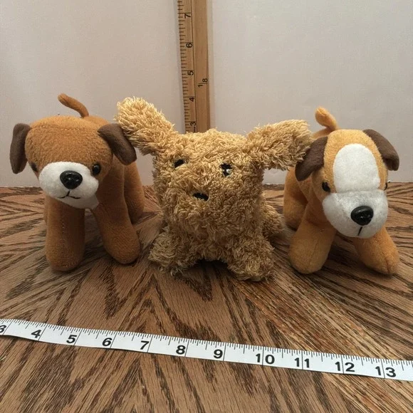 Lot Of 3 Dogs 1 Barks Animated Dogs Stuffed Animal‎ Plush Toys Terrier
