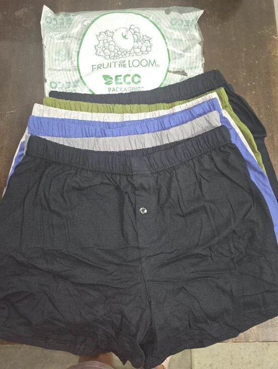 Fruit of the Loom Multi-Color Men's Cotton Boxers MED NWT (6 Pack)