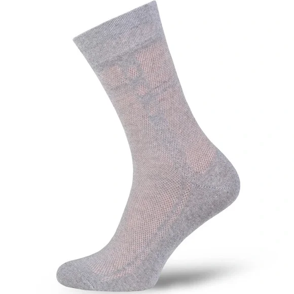 Breathable Mens Cotton Dress Socks Ultra Thin Socks 5 Pack Gray, size 7-9