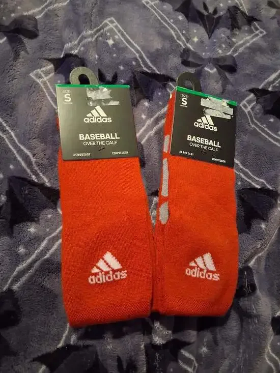 2 Brand New Adidas Baseball Over The Calf Socks!