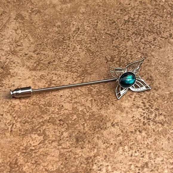 Vintage silver butterfly pin
