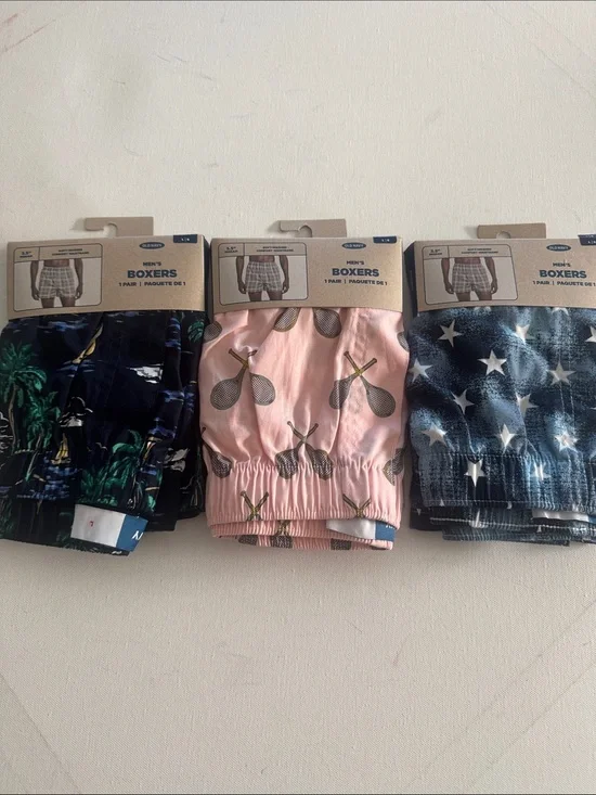 Old Navy Boxers Mens Large 3 Pack