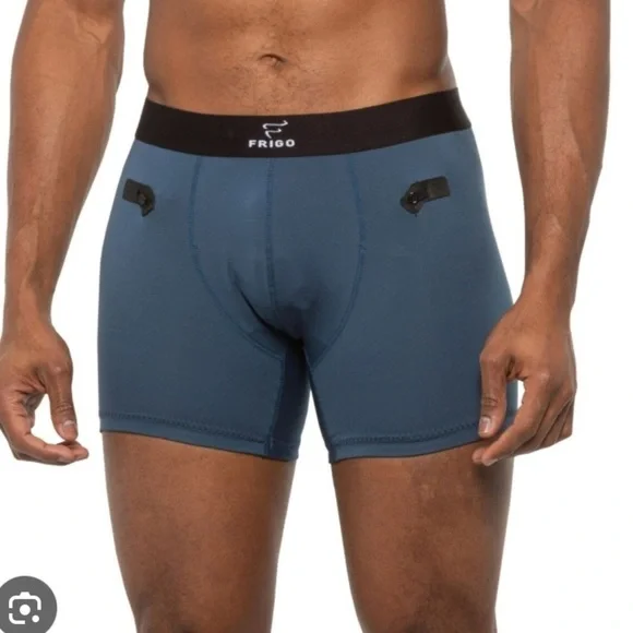 Frigo Men’s Briefs 3 Pair coolmax stretch collection trunks size Medium Blue NWT