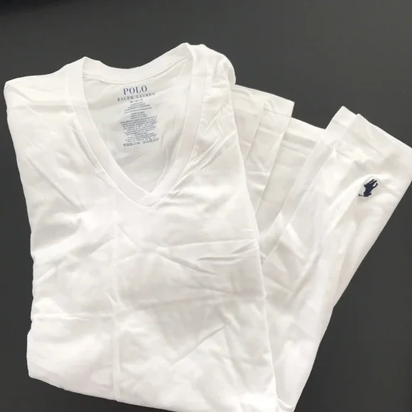 🔥NO Offer item🔥Polo New Set of 2  Mens Classic fit cotton V-neck undershirt