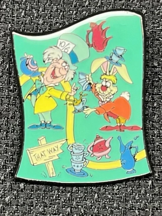 Disney Pin - Loungefly Alice in Wonderland Puzzle Map - Mad Hatter & March Hare