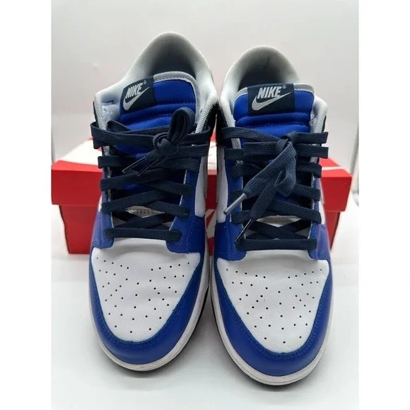 Nike‎ Dunk Low White Football Grey Game Royal Blue FQ8826-100 Mens 10.5 Sneaker